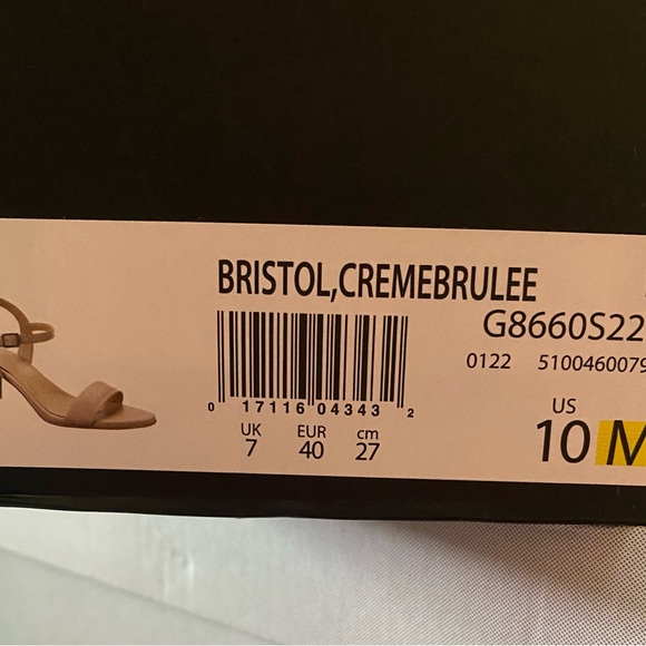 NWT Size 10 Women’s Beige Sandal with Heel - Picture 3 of 3